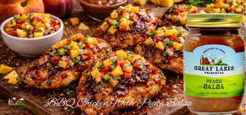 BBQ Chicken With Peach Salsa