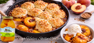 Peach Halves Skillet Cobbler