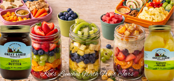 Kids Lunches With Fruit Jars