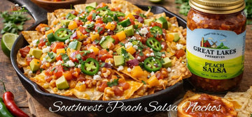 Southwest Peach Salsa Nachos