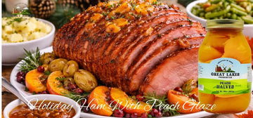 Holiday Ham With Peach Glaze