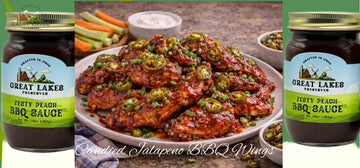 Candied Jalapeno BBQ Wings