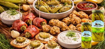Mild Pickled Okra Appetizers