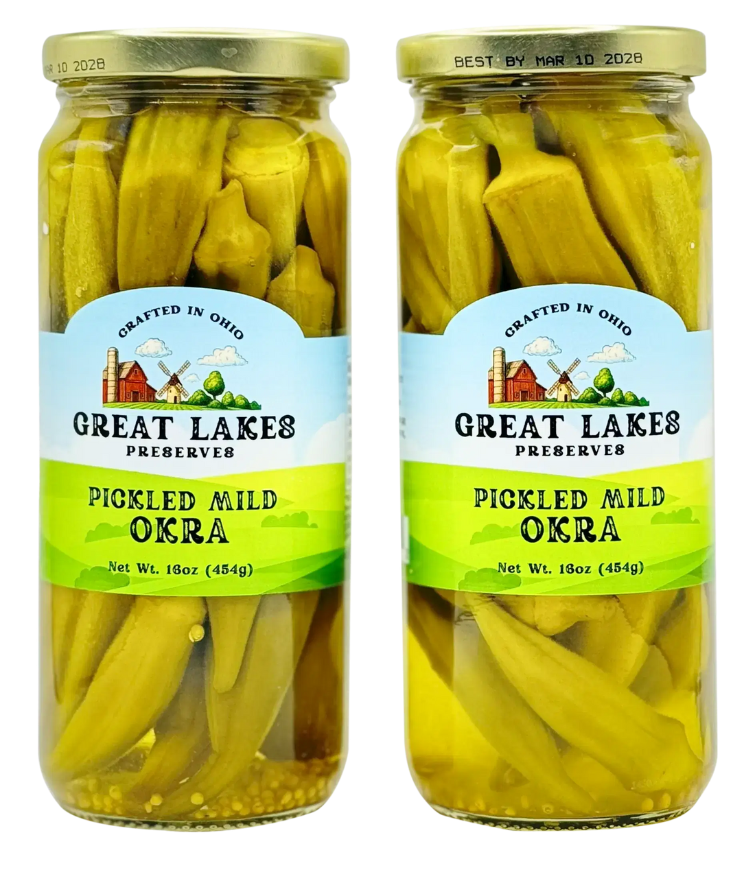 Pickled Okra (Mild)<br>(16 & 32 Oz)
