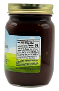 Back of Great Lakes Preserves jar with Nutrition Facts: serving 2 Tbsp (28g), 70 calories; refrigerate after opening.
